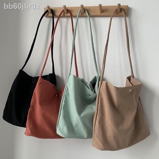 ถูกที่สุด!! กระเป๋าผ้าไนล่อน Minimalist tote  4 สี