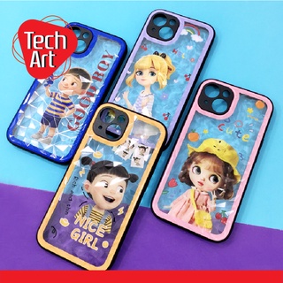 Realme C11 / C17 / C35 เคสมือถือใสพิมพ์ลายการ์ตูน ผิว3D กันเลนส์กล้อง ลายการ์ตูนเด็กน่ารักๆ เคสใส 3D เคสมือถือ