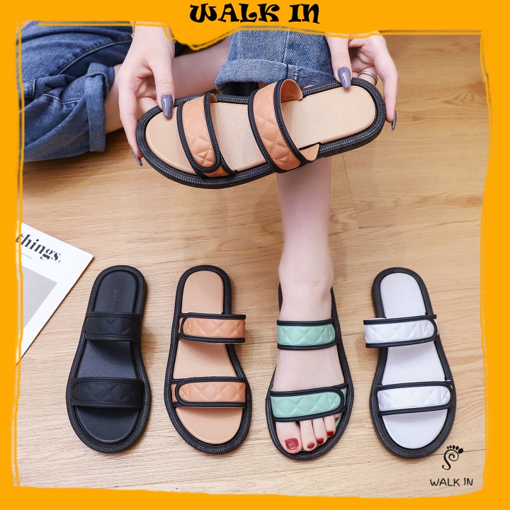 WALK IN Banestrap Sandal Womens Kasut Shoe Lady Perempuan Wanita Girl Lawa