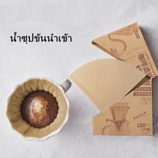 แผ่นกรองกาแฟ moka pot กรองกาแฟดริป กรวยกรองกาแฟ เครื่องกรองชา กาชงชามีที่กรอง เยื่อไม้ดิบกระดาษกรองกาแฟกระดาษกรองมือกระดาษหยดกาแฟกระดาษ1-4คน SL4097