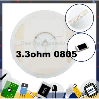 3.3 Ohm 0805 ±1% 250 mW ±200ppm/°C RTT053R30FTP RALEC  1-A1-4 (ขายยกแพ็ค 1 แพ็ค มี 100 ชิ้น)