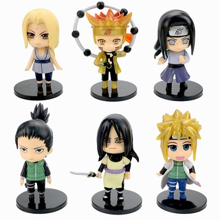 ชุดฟิกเกอร์ Uzumaki Namikaze Minato Orochimaru Hyouga Neji Tsunade 6 ชิ้น