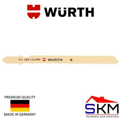 ใบเลื่อยจิ๊กซอว์ สำหรับไม้ Wuerth