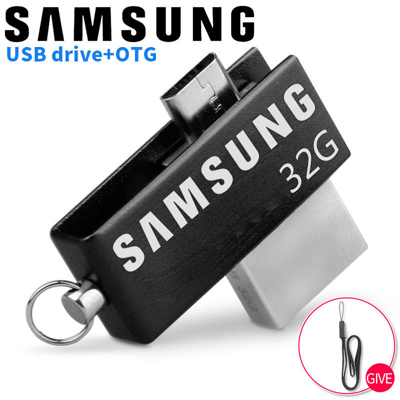 Samsung 32GB USB stick มัลติฟังก์ชั่น OTG Usb แฟลชไดรฟ์สำหรับสมาร์ทโฟน Android สองแอพพลิเคชั่นไดรฟ์ปากกา  pendrive
