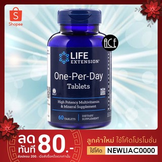 พร้อมส่ง!! Life Extension : One-Per-Day Tablets , วิตามินรวมชั้นสูง 1 เม็ดต่อวัน , 60 Tablets