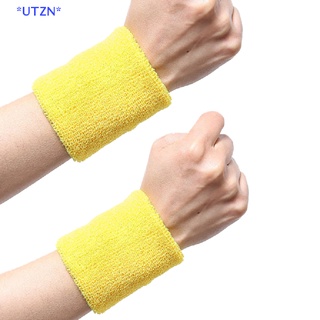 Utzn&gt; สายรัดข้อมือ สําหรับเล่นกีฬา วอลเลย์บอล เทนนิส 2 ชิ้น