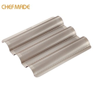 Chefmade พิมพ์ baguette baking pan พิมพ์บาเกต ถาดอบบาเกต ถาดอบนมปังฝรั่งเศส WK9083 (small)