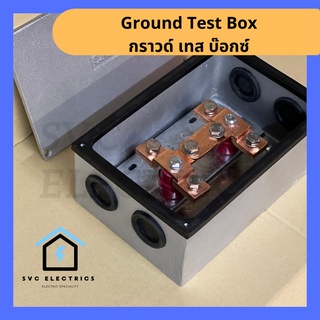 [พร้อมส่ง] กราวด์เทสบ๊อกซ์ 2ทาง พร้อม บาร์ทองแดง น๊อตสแตนแลส Ground Test Box