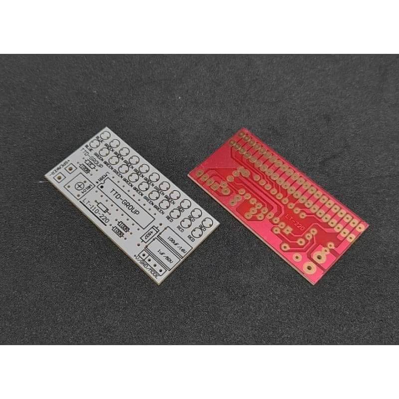 PCB, ไฟวิ่ง LM3914/5 สำหรับเพาเวอร์แอมป์