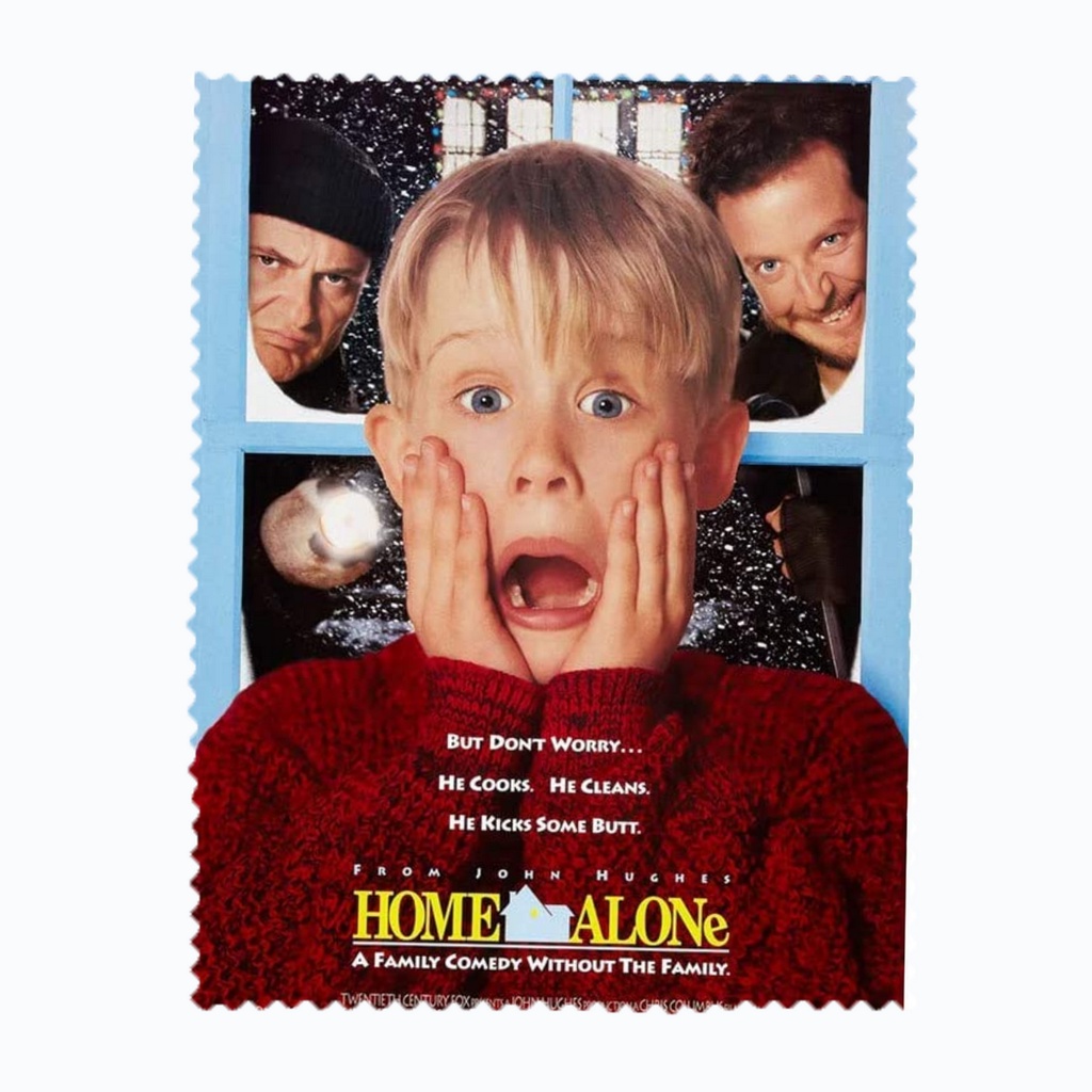 ผ้าเช็ดแว่นตา เช็ดเลนส์ ผ้าไมโครไฟเบอร์ ภาพยนตร์ หนัง Home Alone โดดเดี่ยวผู้น่ารัก