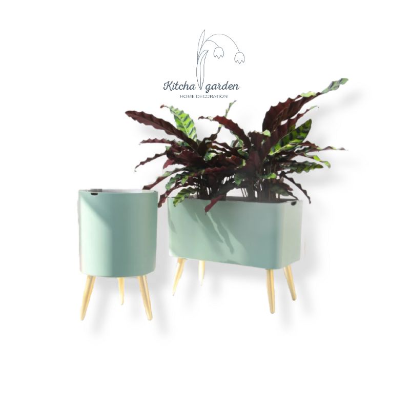 กระถางรดน้ำต้นไม้อัตโนมัติ Retro Style Self Watering Flower Planter กระถางเก็บน้ำ กระถางวินเทจ