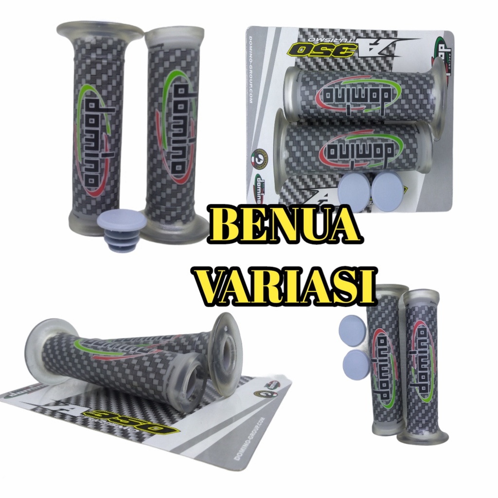 ปลอกแฮนด์ Xeon Domino Carbon Grip Handfat Carbon Carbon Universal สําหรับรถจักรยานยนต์ทุกชนิด R25 Xride KLX CRF Trail Cross Vixion Byson Scorpio CB150R Megapro Thunder Nmax PCX Beat Vario Scoopy Supra Sonic ADV Mio Jupra Sonic ADV