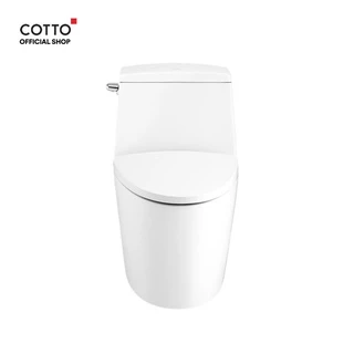COTTO สุขภัณฑ์แบบสองชิ้น รุ่น C13537 Riviera Pro 4.8L พร้อมสาร UltraClean+