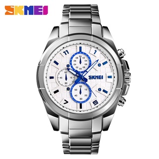 SKMEI NEW Business Men Quartz Watches Alloy Strap Large Dial Watch Waterproof Wirstwatch Relogio Masculino 1378