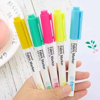 ปากกาเขียนผ้า MONAMI FABRIC MARKER 470 เพนท์เสื้อ เพนท์กระเป๋า หมึกติดทนแม้ผ่านการซัก 8 สี