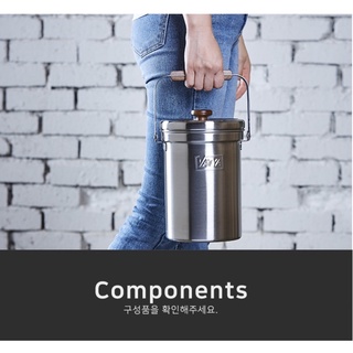 VATYA ถังขยะสแตนเลส 18-8 ขนาด 3 ลิตร Stainless Compost Pail จากเกาหลี