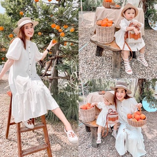 parent-child wearชุดแม่ลูก﹍☼ชุดคู่แม่ลูก รุ่น Cotton Vintage Dress