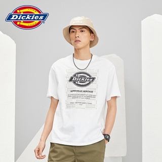 [S-5XL] เสื้อยืดแขนสั้น ผ้าฝ้าย พิมพ์ลาย Dickies แฟชั่นฤดูใบไม้ผลิ และฤดูร้อน สําหรับผู้ชาย 007350