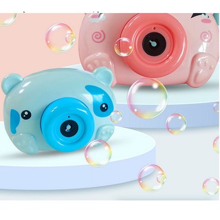 Bubble camera ที่เป่าฟองสบู่เครื่องเป่า ฟองสบู่ลายหมู กล้อง Bubble Camera รูปน้องหมู เครื่องพ่นฟอง