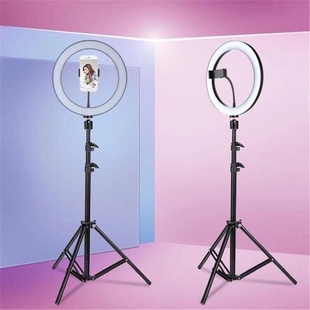 ไฟสตูดิโอ LED USB Ring Light ไฟแต่งหน้า ไฟเซลฟี ไฟวงเเหวน 3สี หรี่แสงได้
