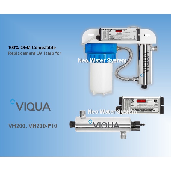 หลอดยูวีฆ่าเชื้อ S200RL สำหรับ Viqua VH-200, SC-200, SCM-200, SP200-HO Series UV System