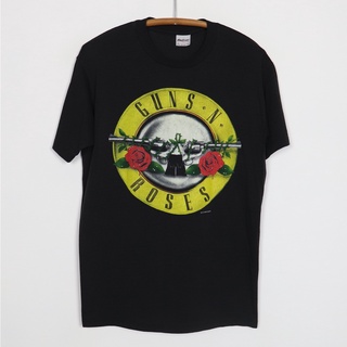 เสื้อยืดแขนสั้น คอกลม ผ้าฝ้าย พิมพ์ลาย BOMBA Guns N Roses ทรงหลวม แบบทันสมัย