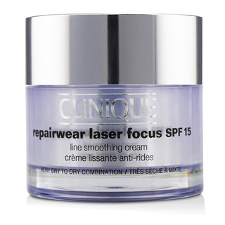 CLINIQUE - Repairwear Laser Focus Line Smoothing Cream SPF 15 - ส่วนผสมที่แห้งถึงแห้งมาก - 50ml/1.7oz