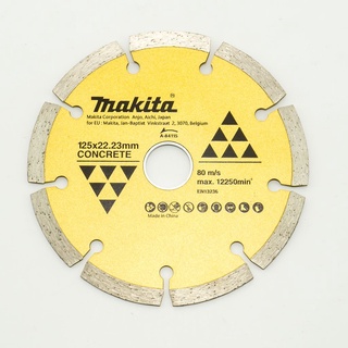 MAKITA ใบตัดเพชรแบบบาง ขนาด 4 นิ้ว (105มม.) รุ่น D-77198 สำหรับตัดกระเบื้อง / A-84115 ใบเพชร 5" แท้ ร่อง ตัดคม