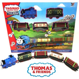 รถไฟโธมัส Thomas เซต11, 17 ชิ้น /เซตใหญ่พร้อมราง53ชิ้น  ของเล่นรถไฟ