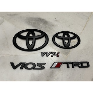 สัญลักษณ์โลโก้ Toyota Hitam vios TRD สีดําด้าน