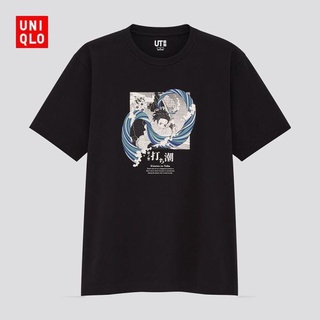 Uniqlo เสื้อยืดแขนสั้น พิมพ์ลายมังงะ สําหรับผู้ชาย และผู้หญิง ( ดาบพิฆาตอสูร