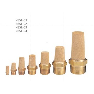 ตัวเก็บเสียง วัสดุทองเหลือง (Brass Silencers) ขนาด 1/8"-1/2"