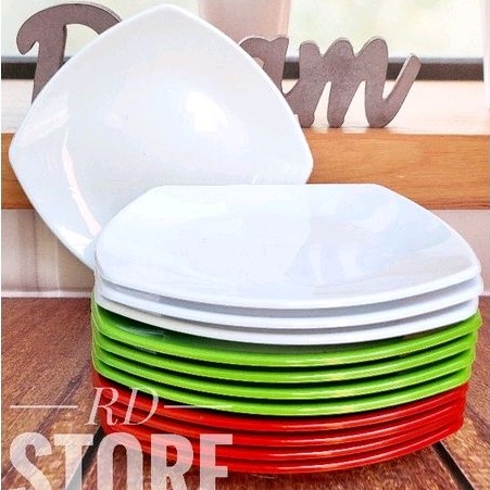 6.จานกล่องแยก 15 ชิ้นซม. MELAMINE WARE