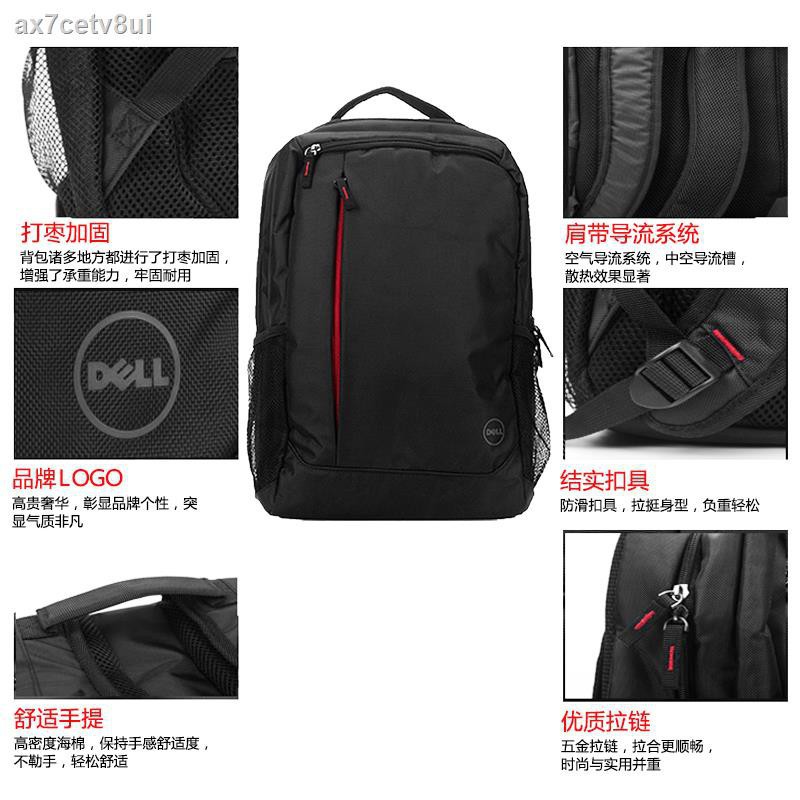 ﹊ราคาถูก◈☃กระเป๋าคอมพิวเตอร์ Dell กระเป๋าเป้สะพายหลังโน๊ตบุ๊คขนาด 15.6 นิ้วความจุขนาดใหญ่กระเป๋าเดินทาง G3 Ling Yue 14