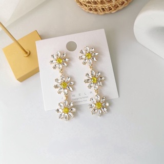 Earing ต่างหู ต่างหูหวาาน ต่างหูน่ารัก ต่างหูหัวใจ ต่างหูดอกไม้Daisy✨🌼🌼🌼