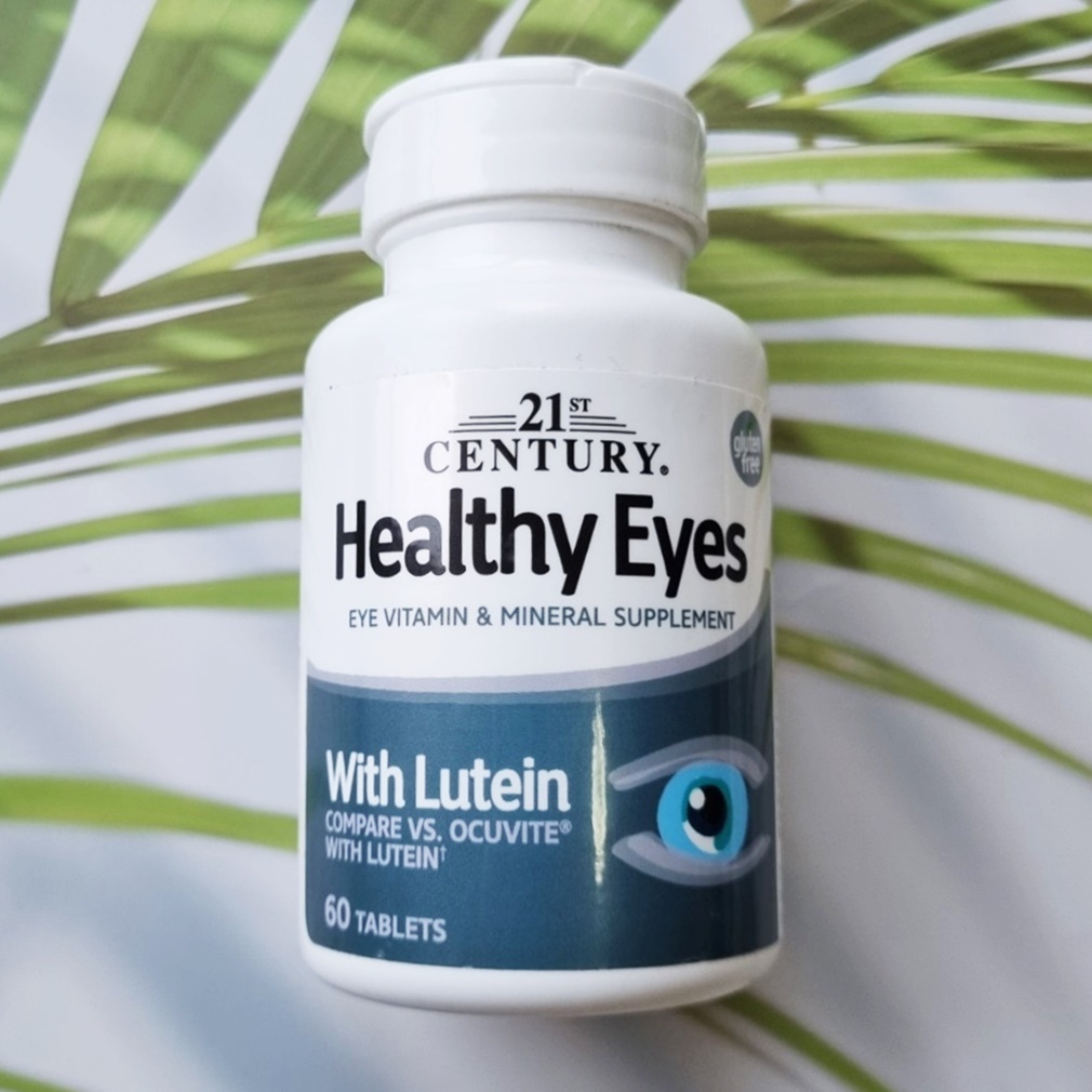 วิตามินบำรุงดวงตา Healthy Eyes with Lutein and Antioxidants 60 Tablets (21st Century®)