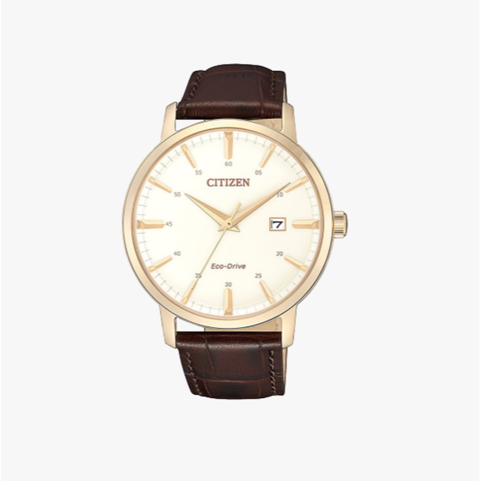 [ประกันร้าน]CITIZEN  นาฬิกาข้อมือผู้ชาย  Eco-Drive Leather Men's Watch รุ่น BM7463-12A