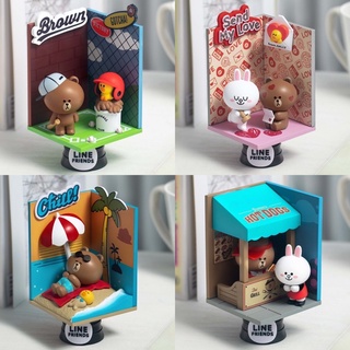 ฟิกเกอร์ Line Friends - Brown &amp; Friends Dream-Selected Series (Set of 4) by Beast Kingdom