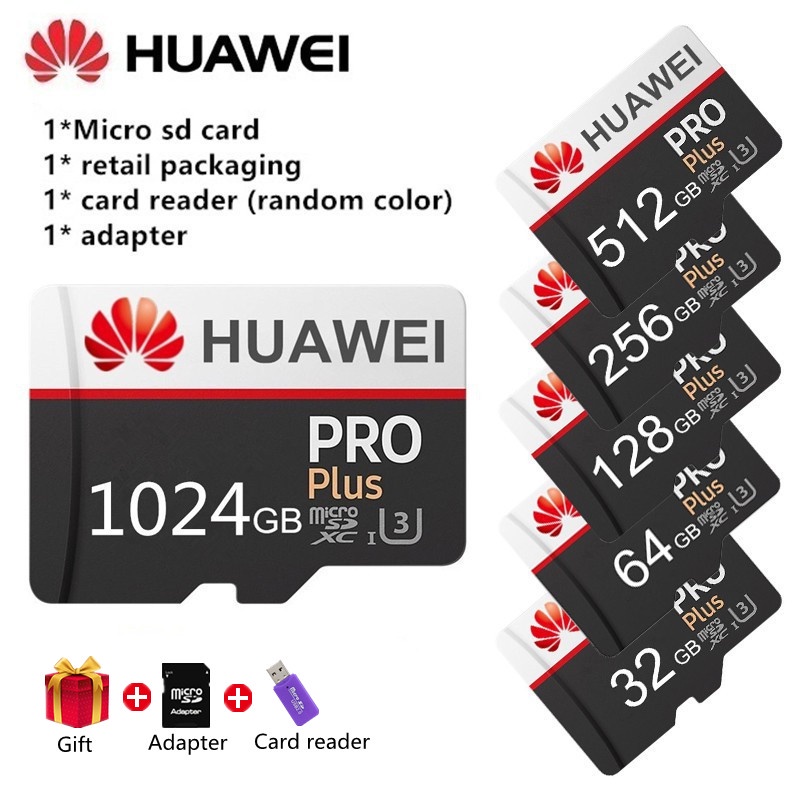 Huawei Micro Class10 SD card 1024GB 512GB 256GB 128GB 64GB Micro TF card reader high quality card