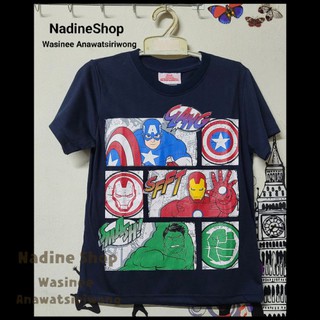 เสื้อยืดเด็ก ลายมาร์เวล Marvel Avangers   ลิขสิทธิ์แท้ ลดราคา