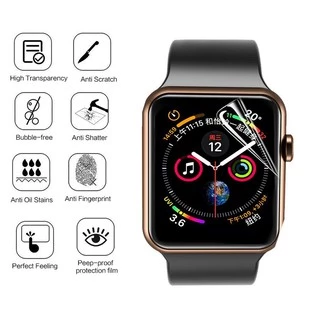 Applewatch ฟิล์ม ฟิล์ม เต็มจอ ลงโค้ง โฟกัส ฟิล์ม สำหรับ Compatible For AppleWatch Sport Series11 10 9 8/7 / 1 / 2 / 3 / 4 / 5/6 SE s TPU Film Compatible For Applewatch 9 size 41mm 45mm 38mm 40mm 42mm 44mm