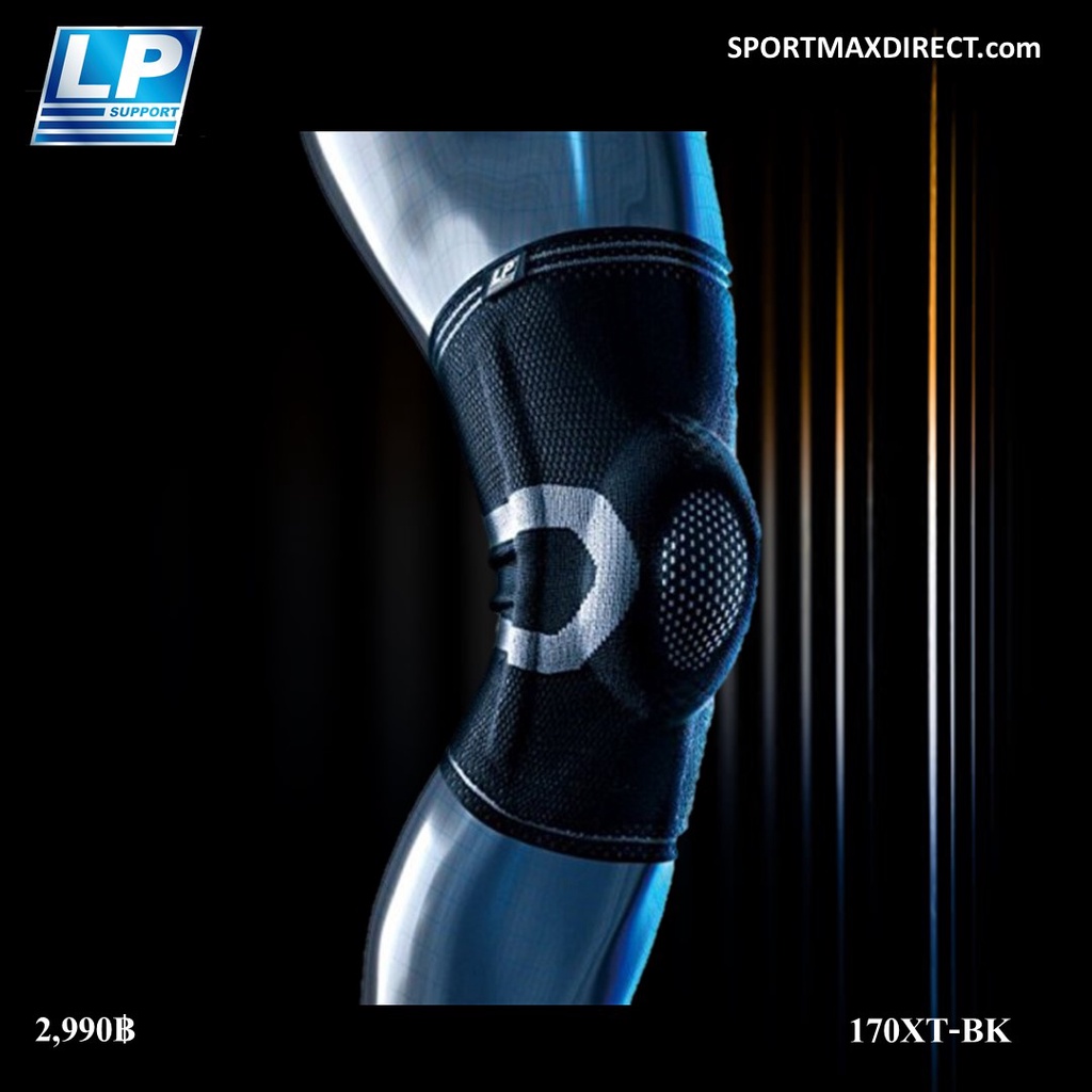 LP SUPPORT X-Tremus Knee Brace 1.0 อุปกรณ์พยุงเข่า เสริมแทนข้าง (170XT-BK)