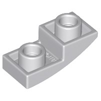 [447] ชิ้นส่วนเลโก้ Lego Part Slope, Curved 2 x 1 x 2/3 Inverted (24201) ราคา/ชิ้น