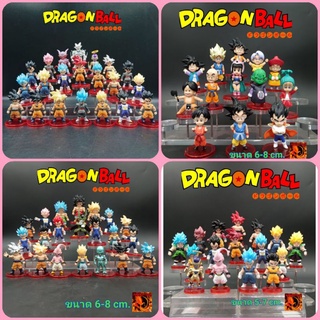 โมเดล ดราก้อนบอล ( Dragon ball )แบบชุดรวมครบเซ็ต มี 7 ชุดให้เลือก ขนาด 6-10 Cm. พร้อมส่ง