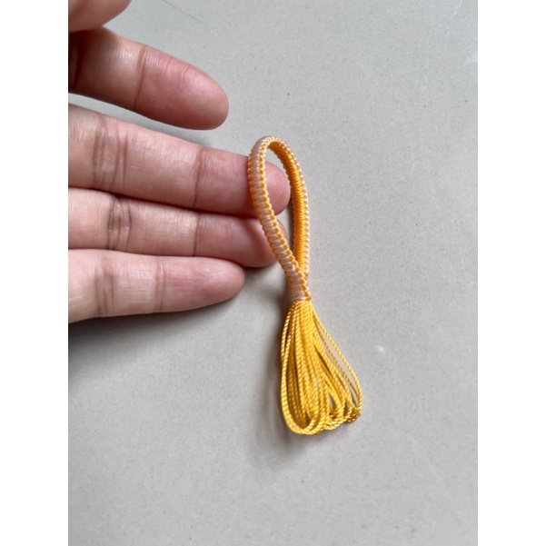 จอมแห ด่อง ขนาด 16เสา  สีเหลืองทอง ทำจากด้ายไนล่อน เบอร์9 ใช้สำหรับสานแห ต่อแห #จอมแห - รูปที่ 2