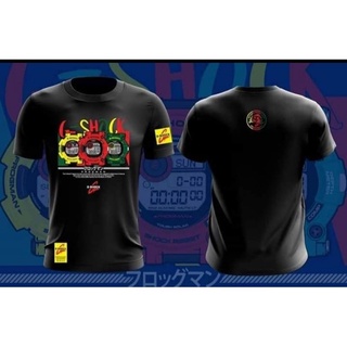 คอตต้อนคอกลมเสื้อยืด พิมพ์ลายกบ G-SHOCK HDS-5XL