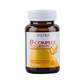 Vistra B Complex Plus Ginseng 30 เม็ด