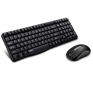 Rapoo X1800S Wireless Keyboard &amp; Mouse Combo Optical 2.4G 108 Keys 1000 Dpi 10M Transmision Fn Ke