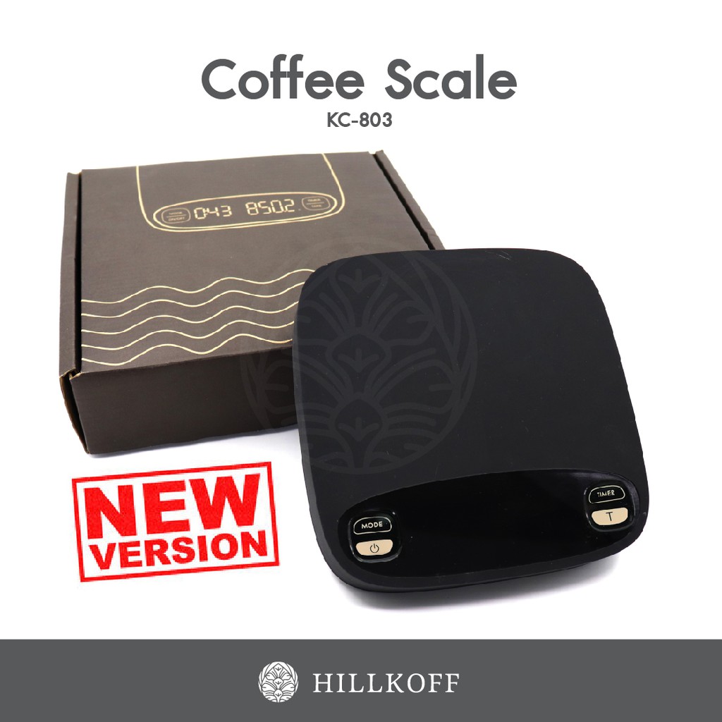 Hillkoff : เครื่องชั่งกาแฟ KC-803 LED Coffee Scale Silicone Rubber