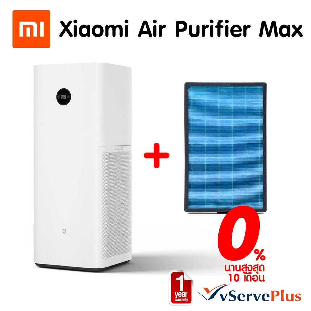 Xiaomi Air Purifier Max CN + Filter (1 Year) รับประกันศูนย์ไทย 1 ปี (70-120 ตรม.)